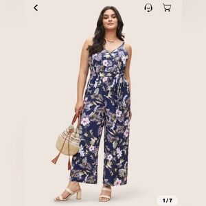 NWT Bloomchic Jumpsuit Tropical print  14/16